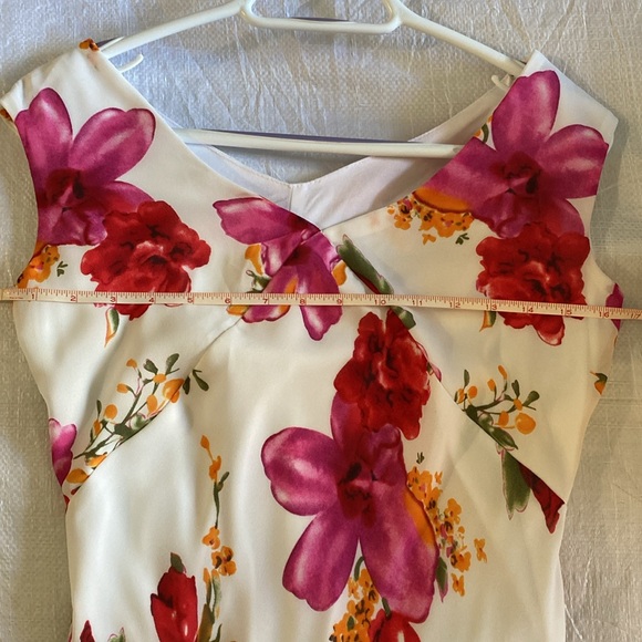 Vintage Floral Asymmetrical Slip Dress - Picture 4 of 4